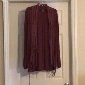 Maroon Cardigan